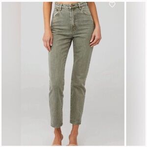 ROLLA’S Green/Grey Wash Straight Leg Jean